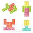 GRA 2W1 TETRIS & POP IT SILIKON 10EL 17x12 6064  - 5