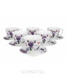 KOMPLET 6 FILIŻANEK ZE SPODKAMI VIOLET 4607 NN - 2