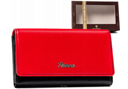 PORTFEL DAMSKI SKÓRZANY KA-19-4214 RED/BL 4214 NN