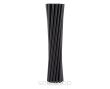 SŁOMKI PAPIEROWE CZARNE 20 CM 12 SZT [24] 5894 - 3