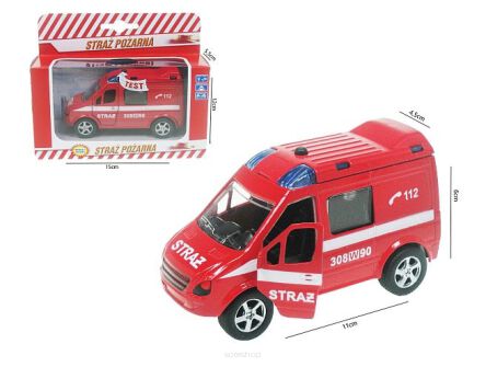 AUTO VAN STRAŻ 11 CM Z GŁOSEM PUD. 15 CM 1036