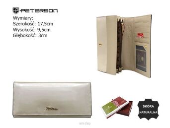 PORTFEL DAMSKI SKÓRA PTN 1N-411 PEARL 6747 NN