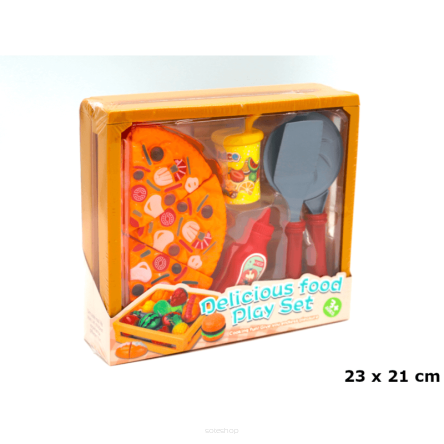 ZESTAW KUCHENNY SKRZYNKA PIZZA KETCHUP 23X21 2099