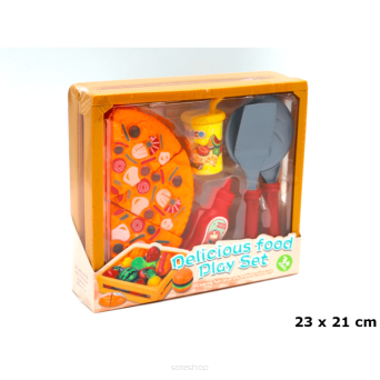 ZESTAW KUCHENNY SKRZYNKA PIZZA KETCHUP 23X21 2099