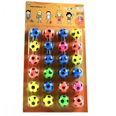 PIŁKI KAUCZUK 3,2 CM BLISTER 24 SZT 33X18 CM 7784