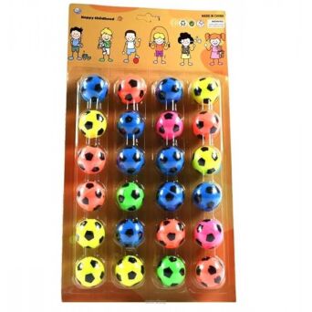 PIŁKI KAUCZUK 3,2 CM BLISTER 24 SZT 33X18 CM 7784