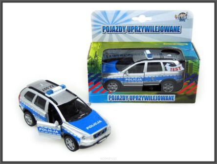 AUTO POLICJA VOLVO 13 CM ŚW. DŹW. PUD. 9668 NN