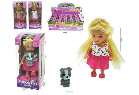 LALKA ZE ZWIERZĄTKIEM 14X6 CM (24) 5608