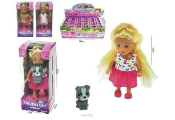 LALKA ZE ZWIERZĄTKIEM 14X6 CM (24) 5608