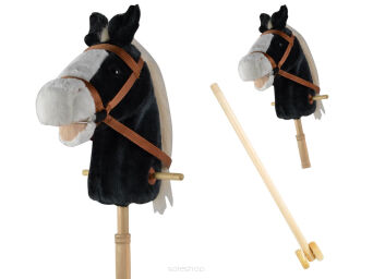 HOBBY HORSE KOŃ NA KIJU SKŁAD KÓŁ DŹW. 95 CM 8316