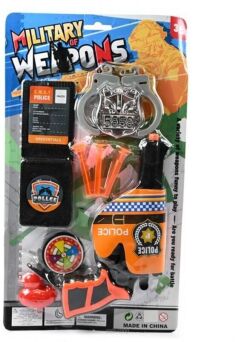 ZESTAW POLICJA PISTOLET NA STRZAŁKI 21X37 CM 4271