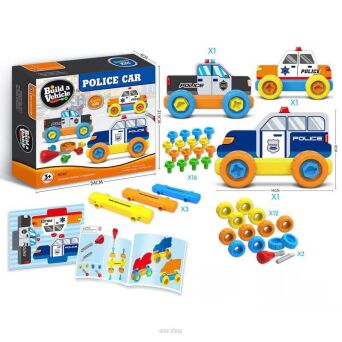 AUTO DO SKRĘCANIA POLICJA 24X22 CM 7535 NN