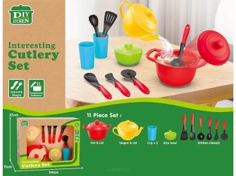 ZESTAW KUCHENNY NACZYNIA 11 EL 34x11x27 CM 8565