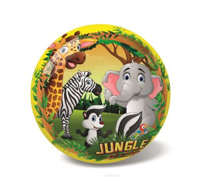 PIŁKA GUMOWA DŻUNGLA JUNGLE ADVENTURE 23 CM 0455